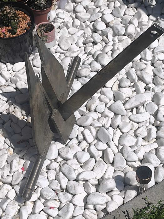 Kotwica danfortha do jachtu, żaglówki, solidna, ciężka, nierdzewka.