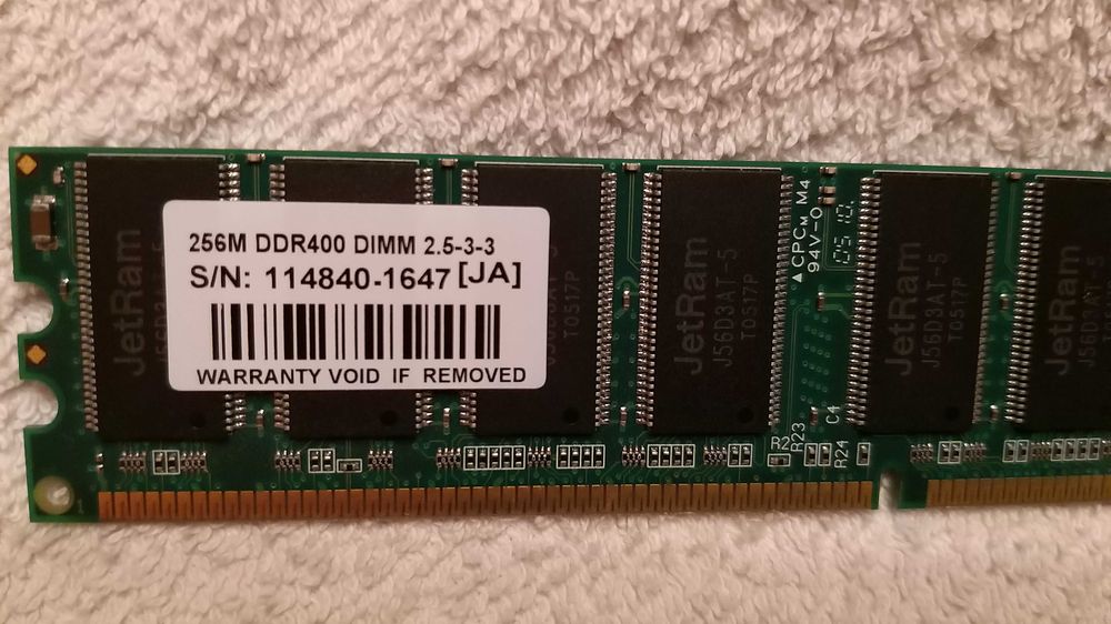 memória ram 256 M DDR400