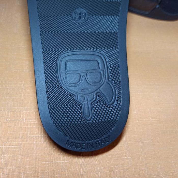 KARL LAGERFELD 38 klapki damskie Black edition exclusive