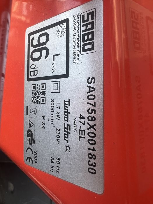 Kosiarka elektryczna sabo 47 el vario