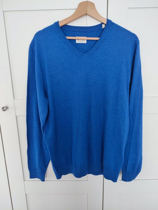 Sweter Montego M niebieski, 5% wełna