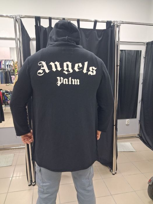 Palm Angels Худі-Кардіган Oversize Чорний Оригінал XL-XXL