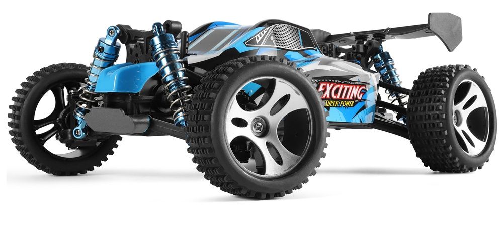 Carro telecomandado RC Buggy Wltoys 184011 escala 1:18 30km/h Lipo 4x4