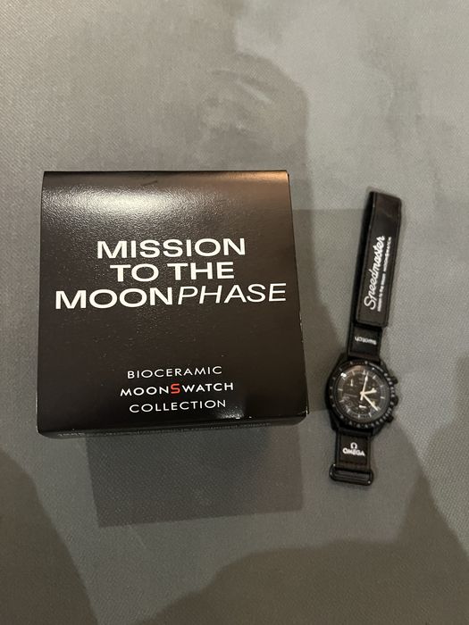 Relógio swatch x omega mission to the moon moonphase