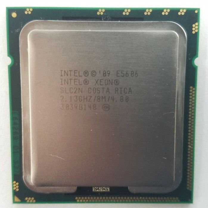 2шт . Intel® Xeon® E5606 8 МБ кэш-памяти, 2,13 ГГц, 4,80 ГТ/с 4 ядра