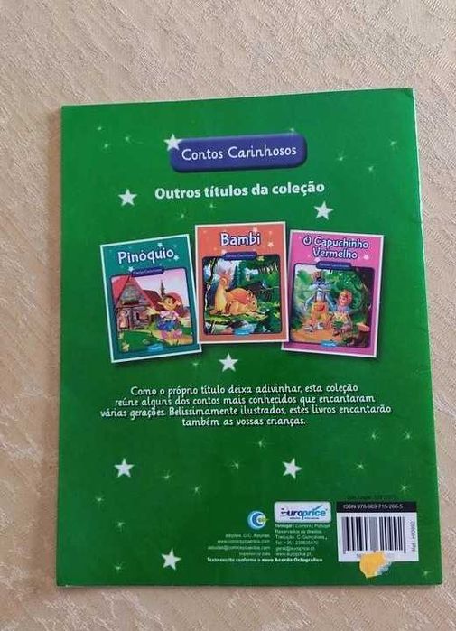 Coleção de 4 livros com Contos clássicos ilustrados