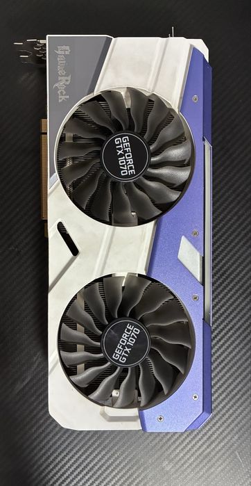 Видеокарта  GTX 1070 GameRock НЕ РАБОЧАЯ