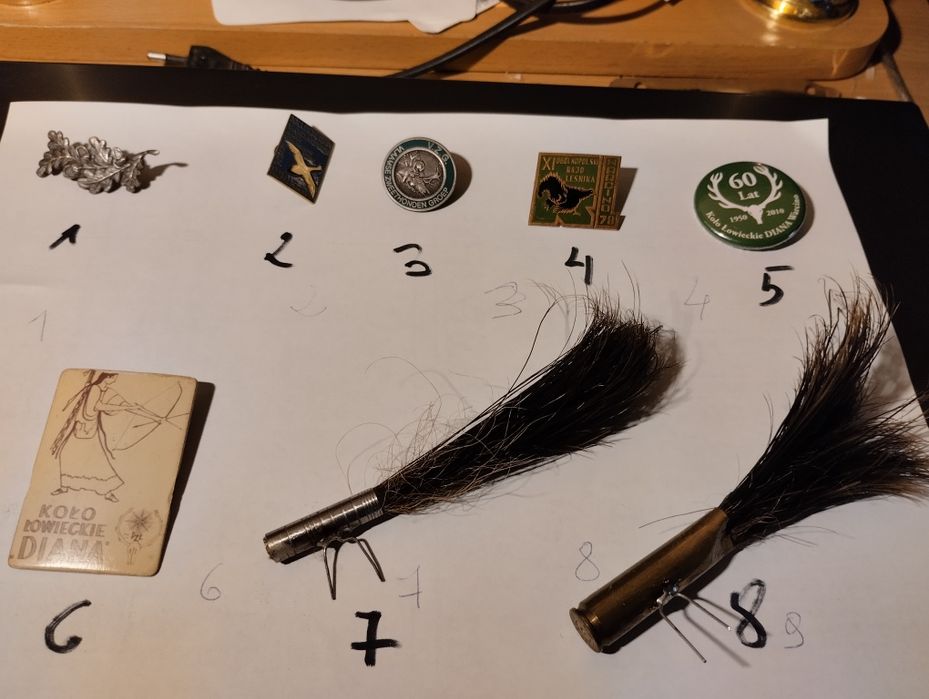 Przypinki broszki, piny myśliwskie, i inne, kolekcjonerskie