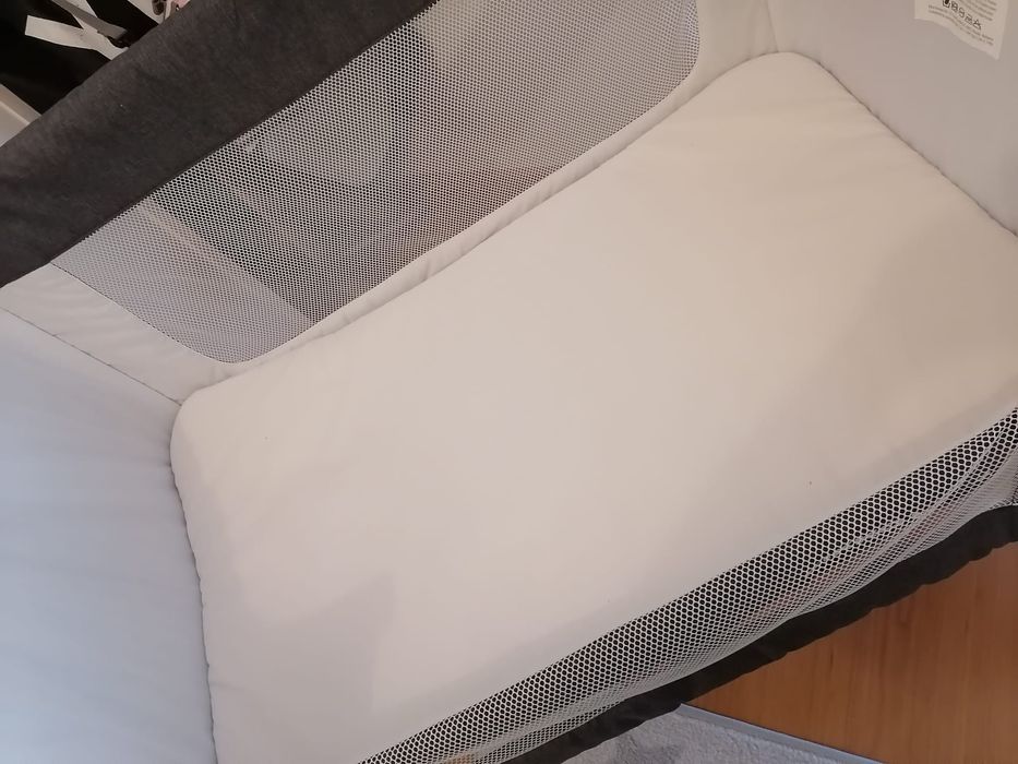 Berço Co-Slepping/Next To Me Kikkaboo Lulu Cinza  - Em óptimo estado