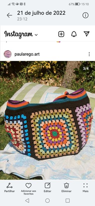 Lindos sacos em crochet
