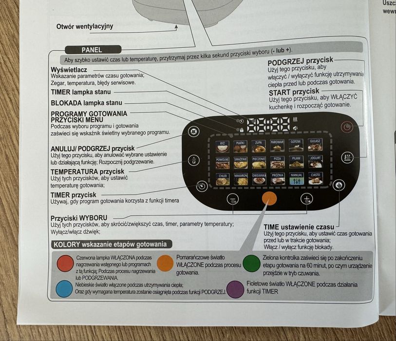 Nowy multicooker  wielozadaniowy z ekranem dotykowym  ThermoChefMix