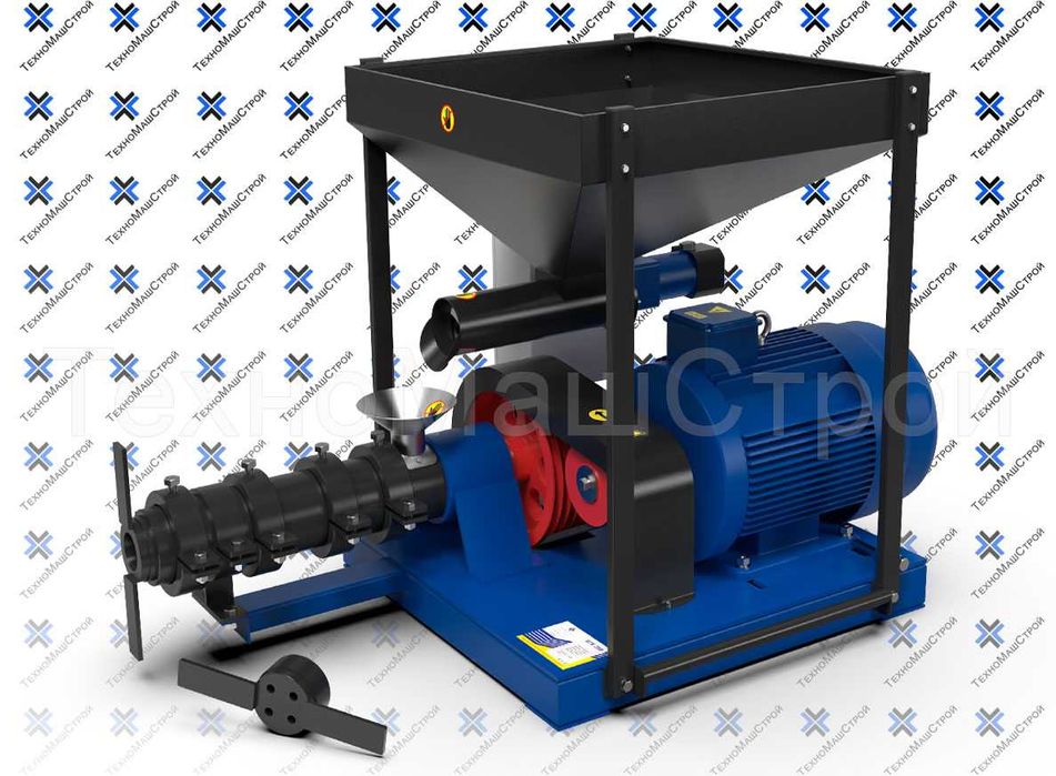 Экструдер корма 350кг/час Две насадки 30кВт ЭГК-350