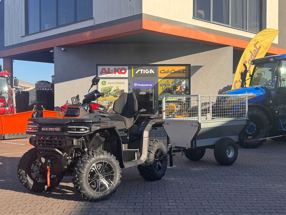 Przyczepa Do Quadów,Kiper, Duże Koła Baloty, Kula, Naburty, 500kg