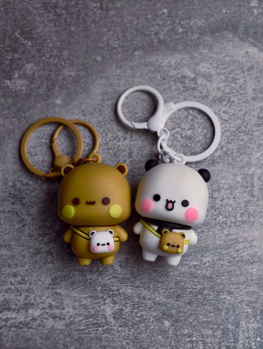 Gumowe breloki figurki Bubu Dudu prezent dla zakochanych breloczek