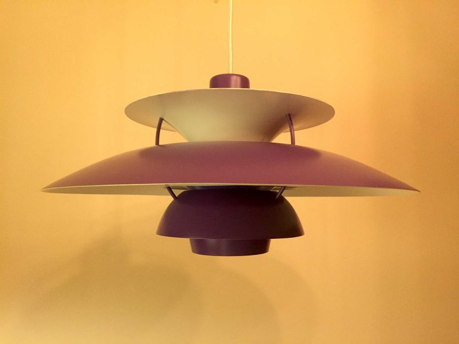 Candeeiro PH 5 "Lila" Poul Henningsen para a Louis Poulsen