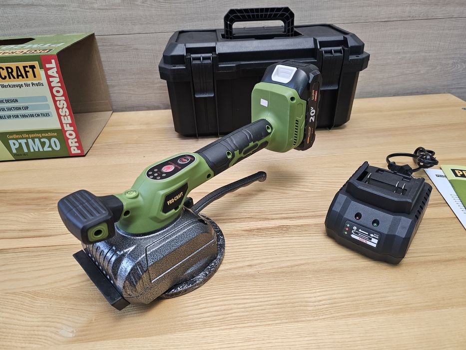 Виброприсоска ProCraft +Кейс Аккумуляторная Присоска для Укладки плитк