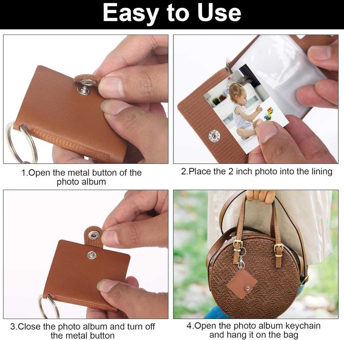 Miniaturowy brelok do zdjęć, 4 szt-591