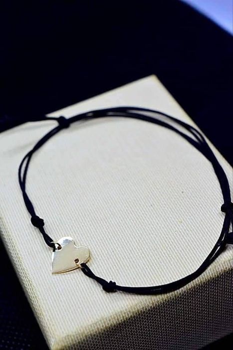 Złota Bransoletka Celebrytka Serduszko