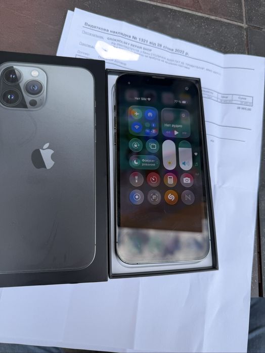 iPhone 13 Pro Max 256GB Graphite Полный комплект, чек