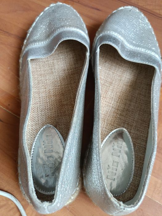 Buty Espadryle srebrne Nio Nio