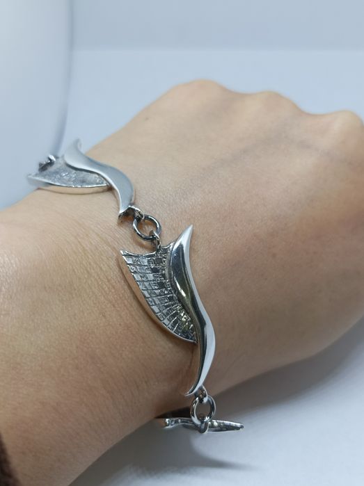 Srebrna bransoletka 925 długość 21,5 cm