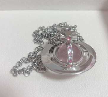Vivienne Westwood Floral Engraved Orb Pendant Necklace