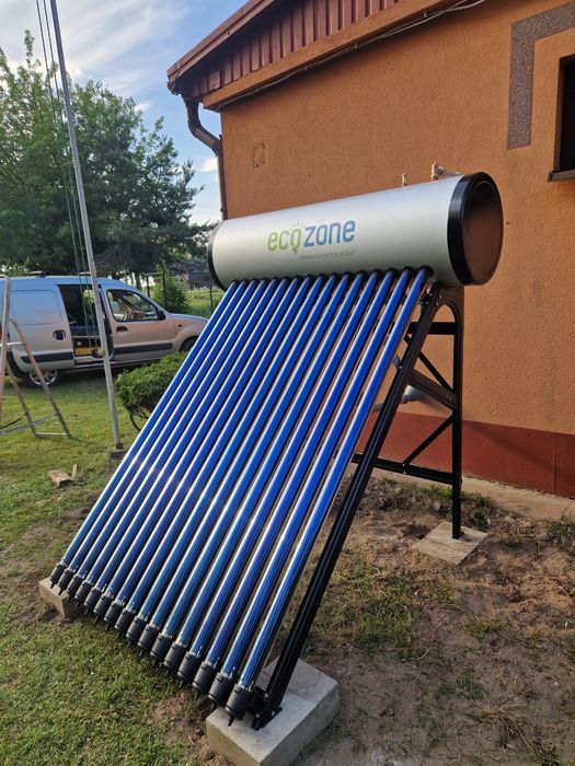 Kolektory słoneczne ciśnieniowe."MONTAŻ"