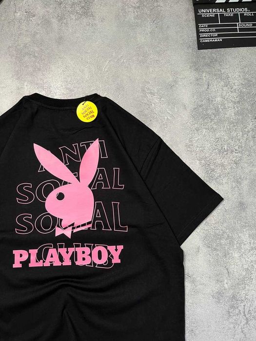 Футболка ASSC Playboy з бірками (Anti Social Social Club)