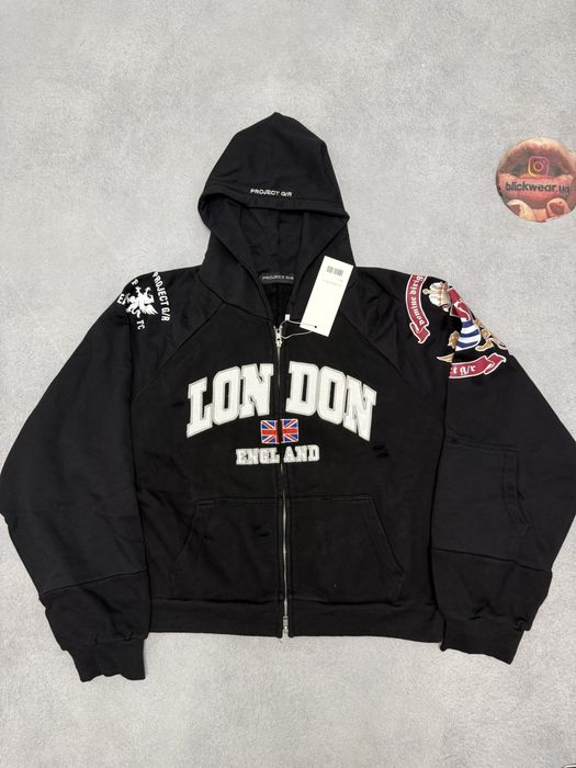 トップス Grailz Project G/R London Zip-up Hoodie Худи Grailz Project g/r london zip up vetements: 2 550 грн. - Худи