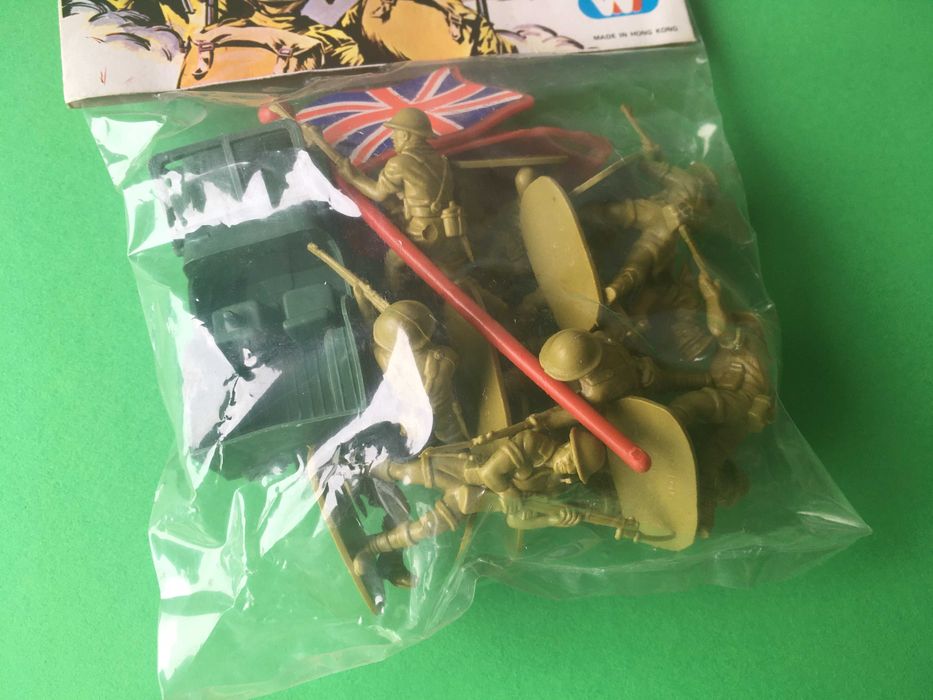 Conjunto de Soldados de brincar em plástico British Infantry Anos 80