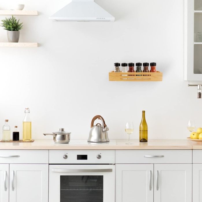 SAUNNIHEN Bambusowy stojak na przyprawy- 2 sztuki