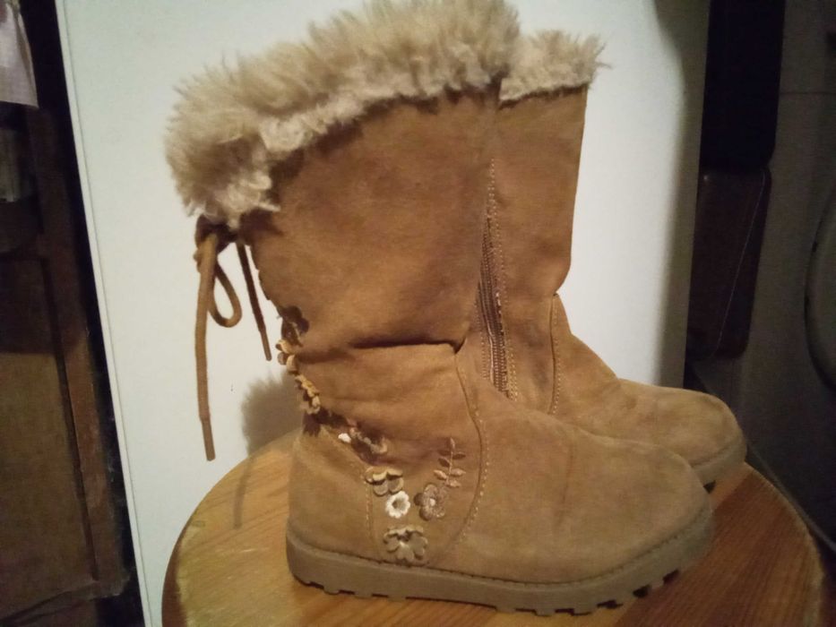 Buty botki kozaki zimowe dla dziewczynki 2-3 lata r. 24