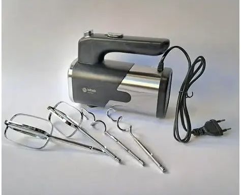 Міксер ручний 1200Вт BITEK BT-6630 5 швидкостей, 4 насадки