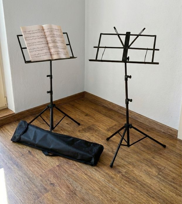 Stojak na Nuty Pulpit Statyw Regulowany Składany + Pokrowiec Gratis