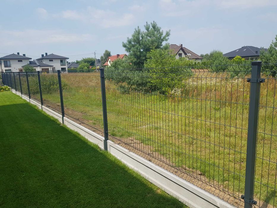 Ogrodzenie panelowe WIŚNIOWSKI 123cm 4mm OC+RAL podmurówka 74zł/mb