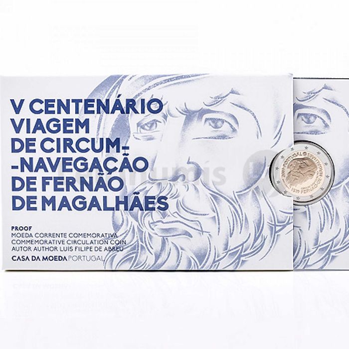 PROOF 2€ – do V Centenário da viagem Circum-navegação de Fernão de Magalhães