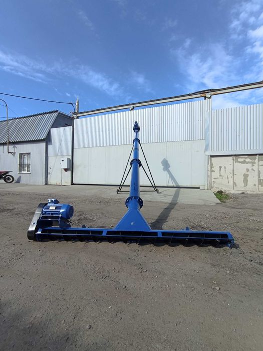 Винтовой конвейер, шнековый погрузчик, транспортер зерна 133х8х380