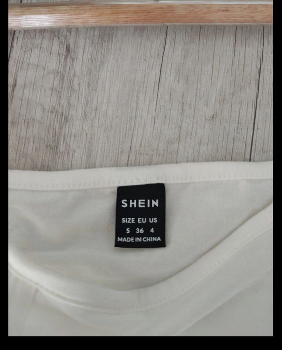 Bezrękawnik asymetryczny prosty casual Shein