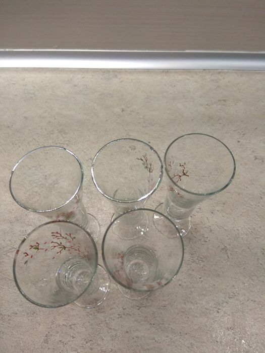 kieliszki szklane stare