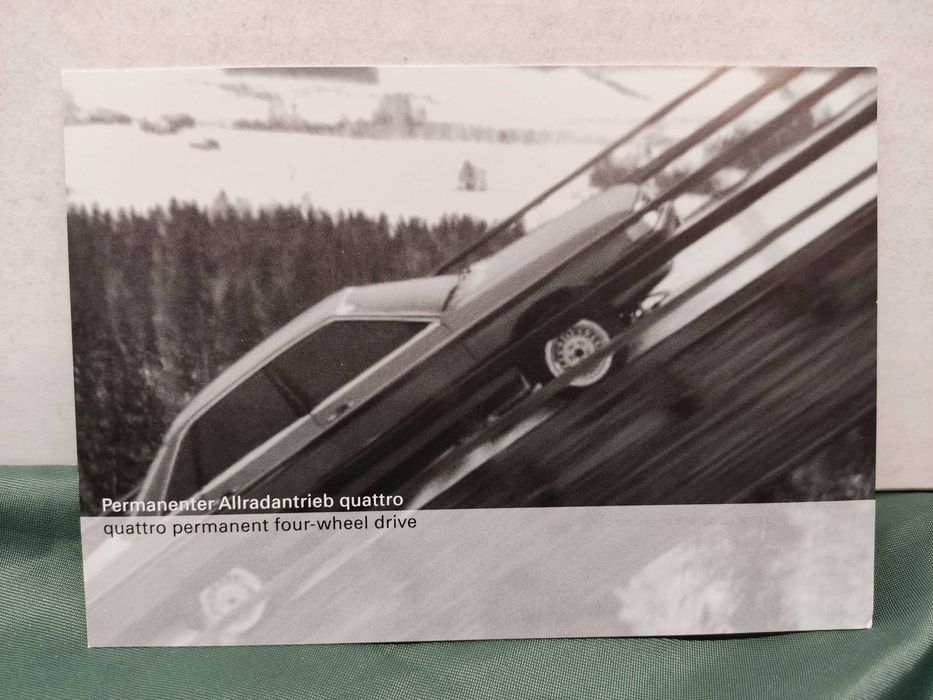 Pocztówka widokówka Audi quattro permanent four-wheel drive