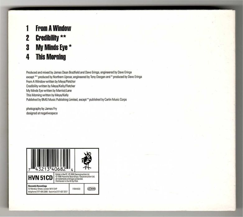 Northern Uproar - From A Window [CD Singiel] [UK]