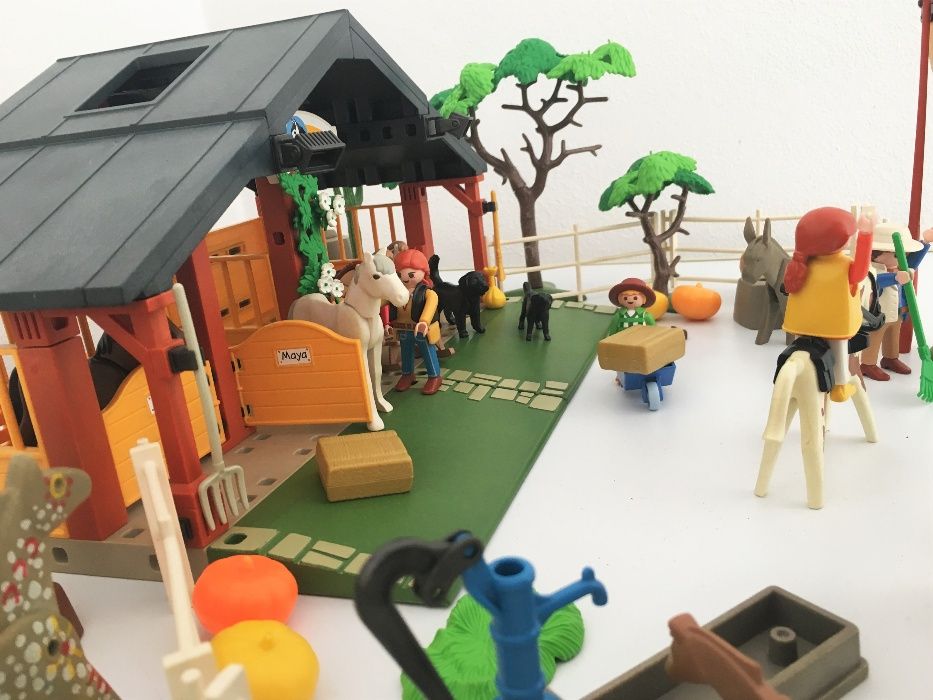 Brinquedo: Quinta Rancho Cavalos & Póneis Da Playmobil, Set 3120, 2001