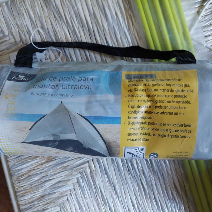 Iglu de praia para montar, ultraleve. Para praia e campismo.
