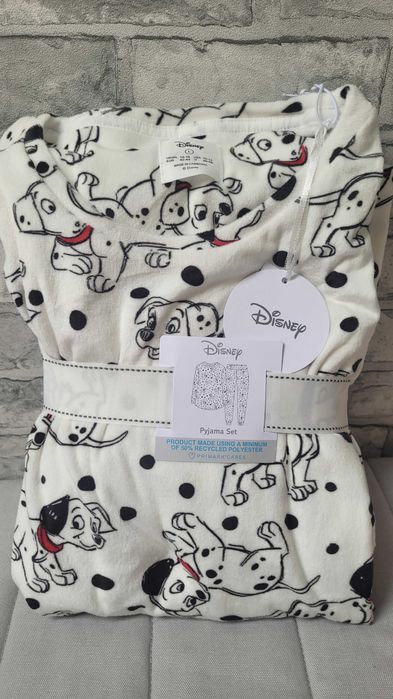 Piżama z miękkiego weluru Disney 101 dalmatyńczyków PRIMARK
