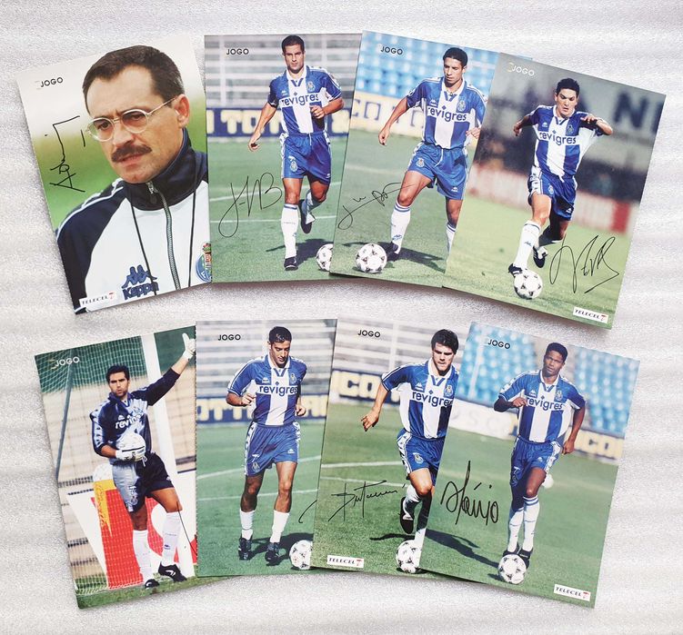 28 Antigos Postais Cromos ~ " F. C. PORTO 1997-98 " ~ Brindes Jornal o Jogo.