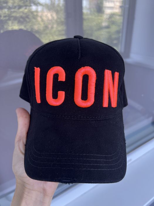 Кепка бейсболка чорна Dsquared2 Icon