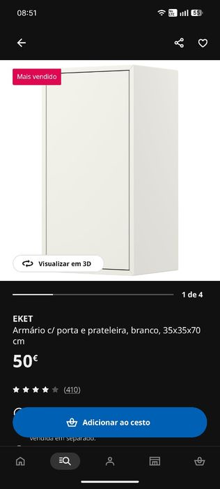 Móvel Eket IKEA com porta