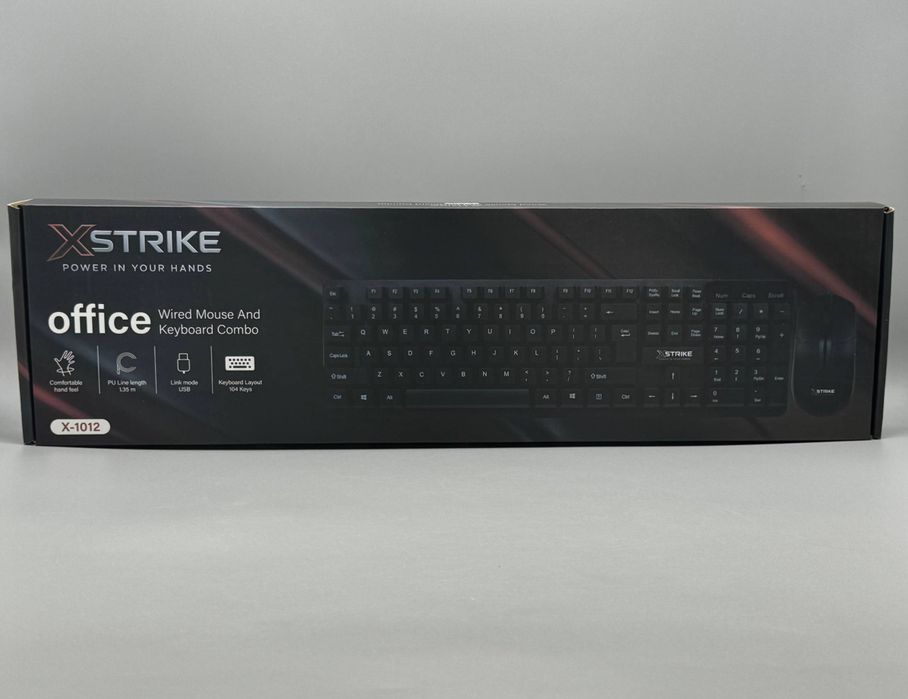 Комплект 2в1‼️Клавиатура+Мышь XSTRIKE OFFICE USB