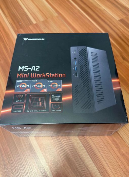 Najmocniejszy   WorkStation MinisForum  Windows 11 Amd Ryzen 9 9955HX Radeon 610M