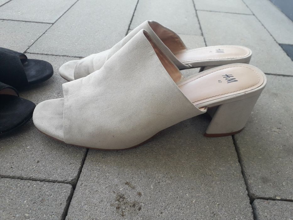 Buty sandały słupek 39 i 40 dwie pary